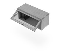 کمد-دیواری-با-درب-ویترینی-رو-به-بالا-مولتی-کیس-تیپ-6425-41 -  - https://mohitara.com