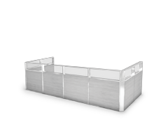 پارتیشن-اداری-دو-جدار-با-پوشش-ترکیبی-پریوال-تیپ-8523-41 -  - https://mohitara.com