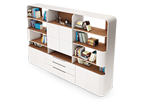 کتابخانه-و-ویترین-بلند-ویژه-اتاق-مدیر-عامل-برلیانت-تیپ-6123-41 -  - https://mohitara.com