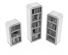 ویترین-تمام-درب-شیشه-ای-با-یک-درب-برلیانت-تیپ-6279-41 -  - https://mohitara.com