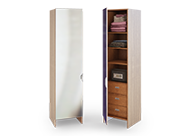 کمد-دیواری-با-سه-کشو-مخفی-با-یک-درب-آینه-ای-رویالیتی-تیپ-4211-44 -  - https://mohitara.com